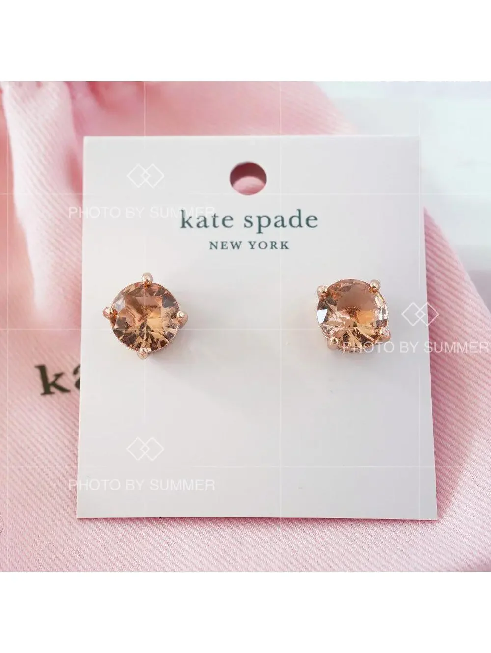 Kate Spade Gumdrop Studs Earrings Light Peach